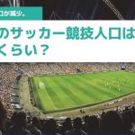 日本のサッカー競技人口はどれくらい？