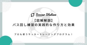 【図解解説】プロも使うサッカートレーニングプログラム！パス回し練習の実践的な作り方と効果