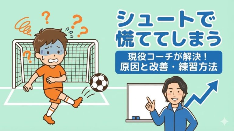 【シュートで慌ててしまう】を現役コーチが解決！原因と改善方法・練習方法を徹底解説