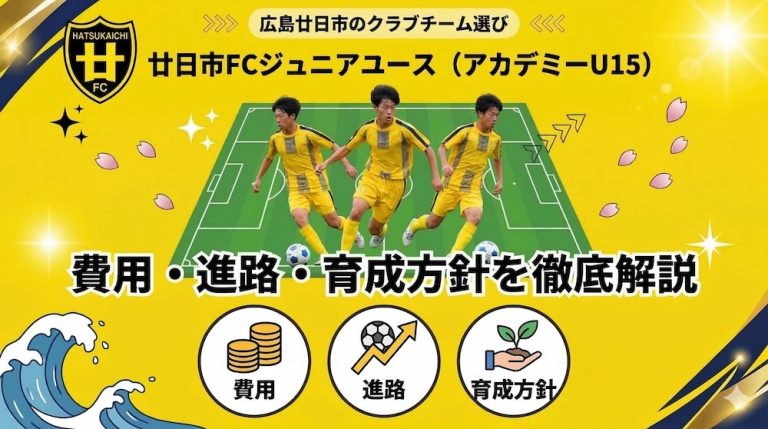 廿日市FCジュニアユース（アカデミーU15）の費用・進路・育成方針を徹底解説｜広島廿日市のクラブチーム選び